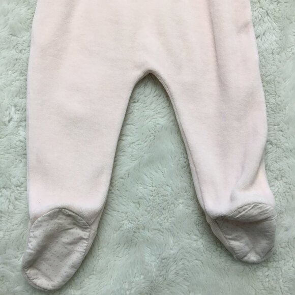 Pili Carrera Baby Girl Pink Footsie One Piece Pajama Size 3 Months - Picture 8 of 9
